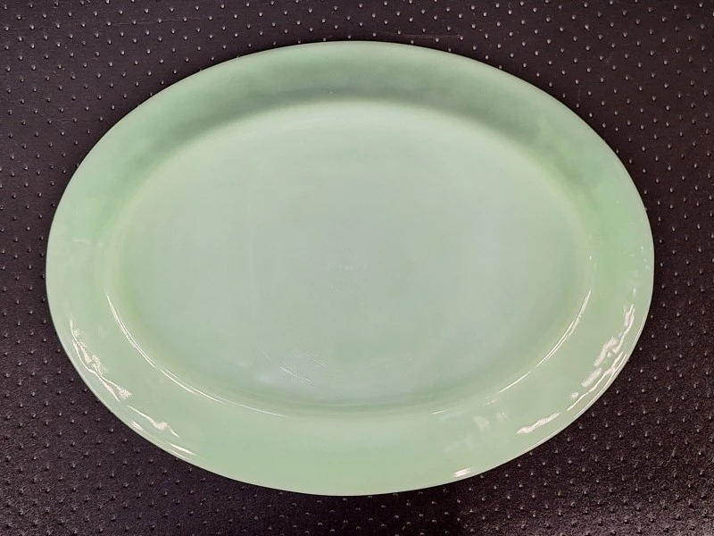 15-delig Vintage Fire-King Jadeite koffieservies - Anchor Hocking USA - groen melkglas - foto 5