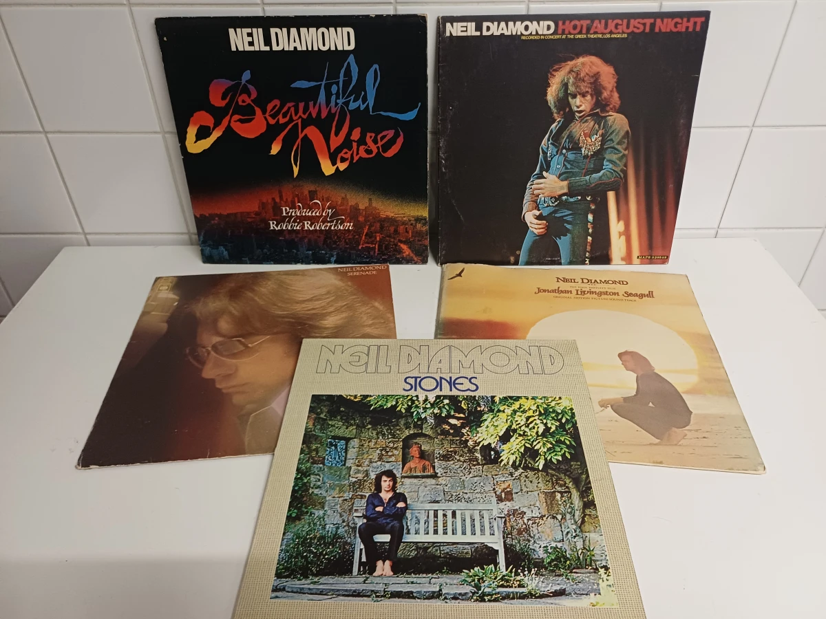 Lot van 5 Vintage Neil Diamond LP's