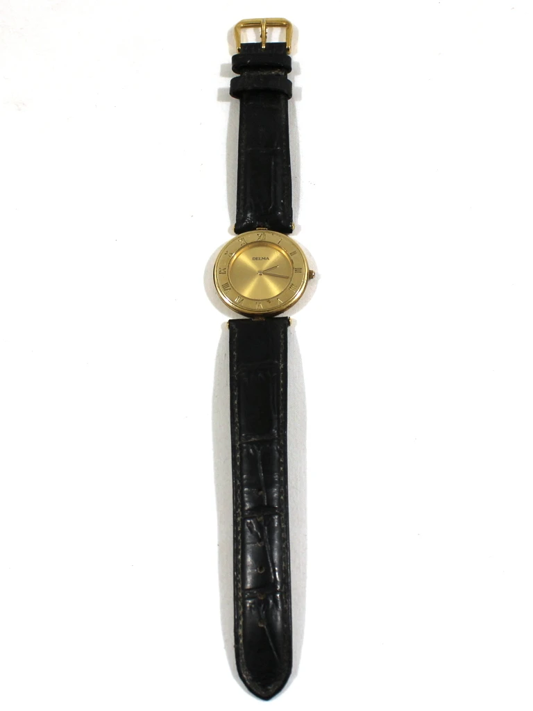 Vergulde Delma Horloge