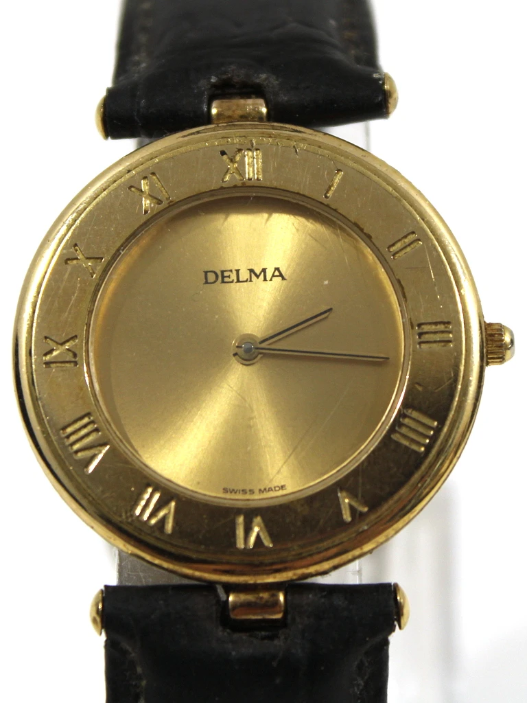 Vergulde Delma Horloge