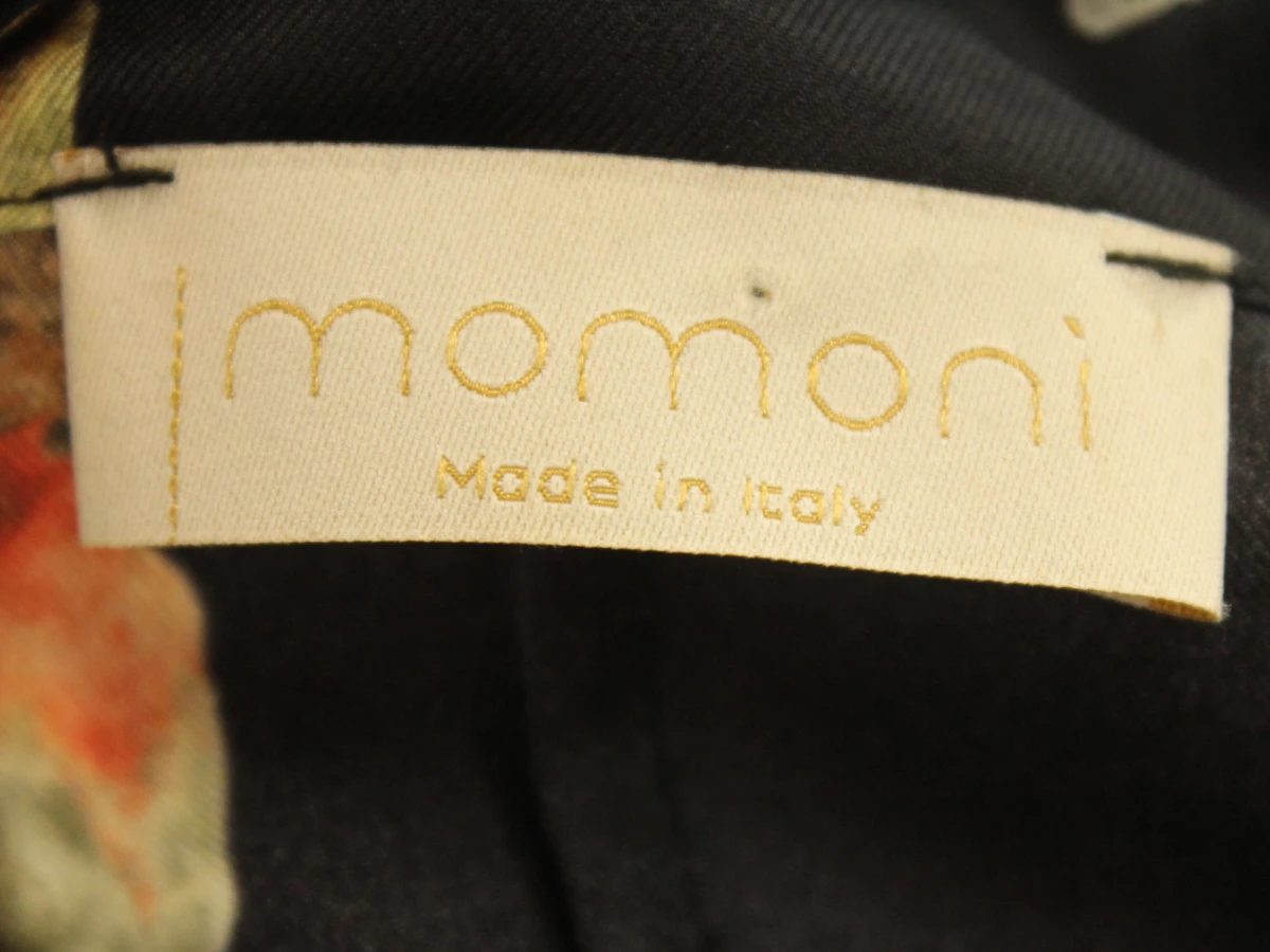 Momonì - zijden maxi-jurk met kleurrijke vogelprint