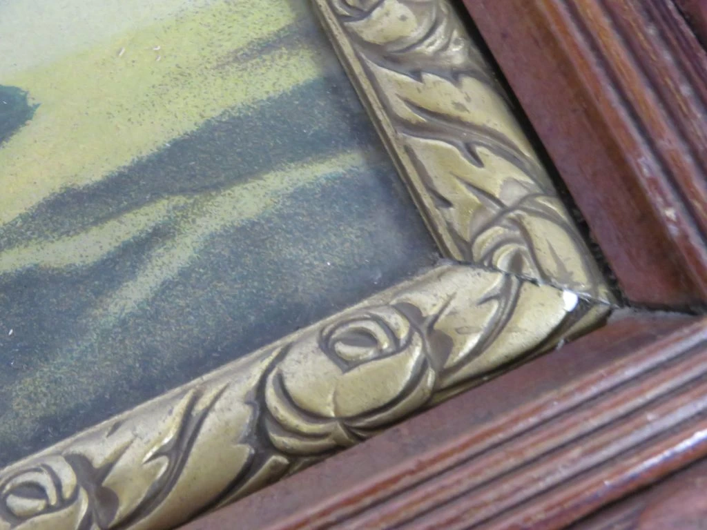 De Heilige Familie in een bloeiend landschap