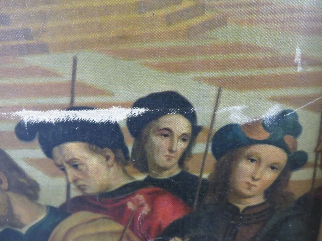 Prent : Het huwelijk van de Maagd Maria (naar Rafaël)