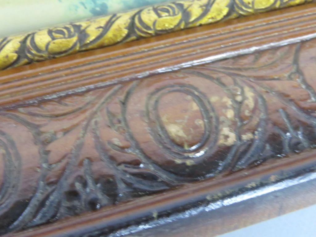 Ingelijste klassieke prent van de Maagd Maria