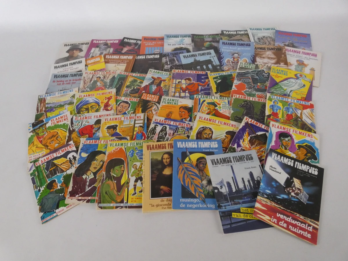 Grote verzameling vintage Vlaamse Filmpjes en boeken