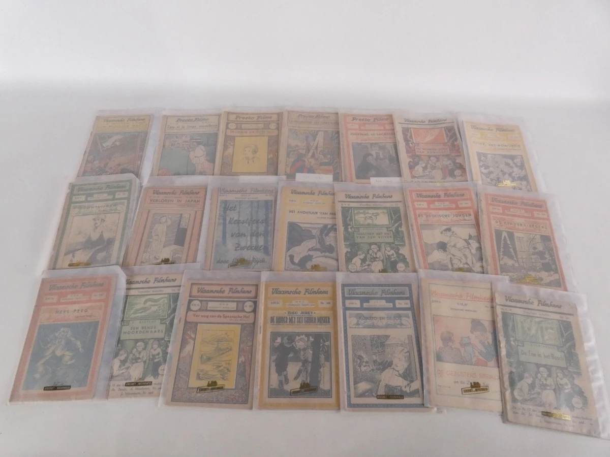 Grote verzameling vintage Vlaamse Filmpjes en boeken