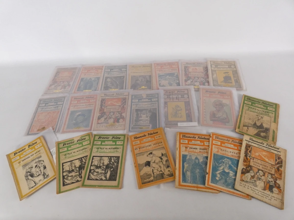Grote verzameling vintage Vlaamse Filmpjes en boeken