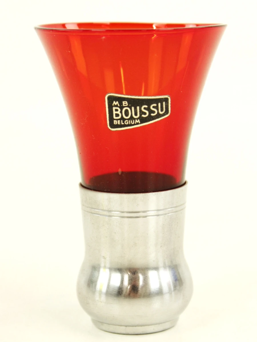 Set van 6 vintage Boussu borrelglaasjes - Belgisch design uit de jaren '60