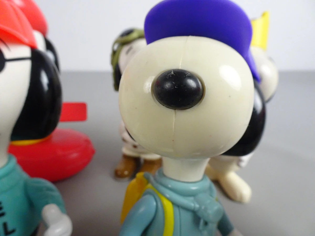 verzameling vintage Snoopy-speelgoedfiguren