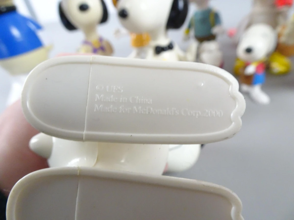 verzameling vintage Snoopy-speelgoedfiguren