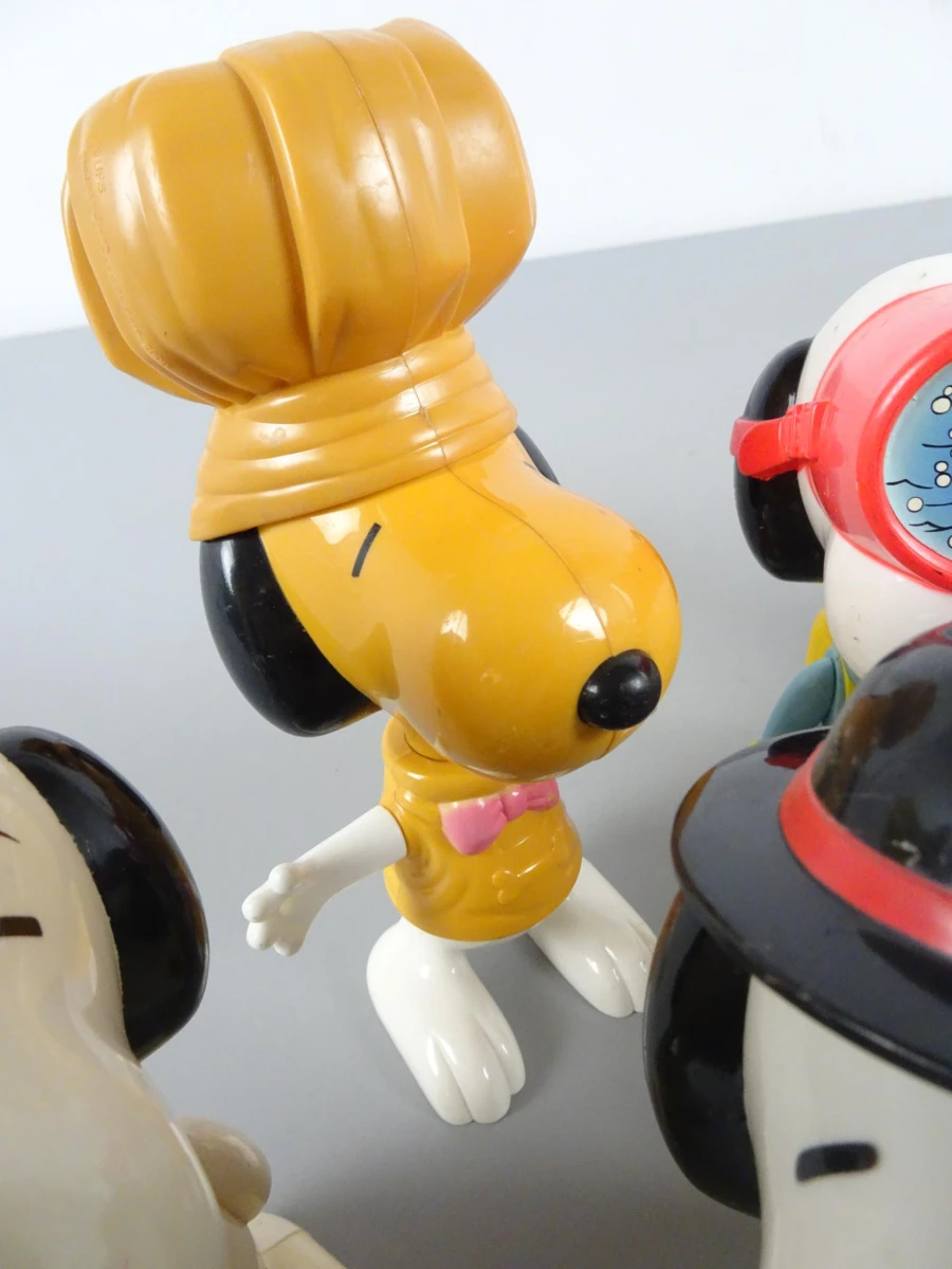 verzameling vintage Snoopy-speelgoedfiguren