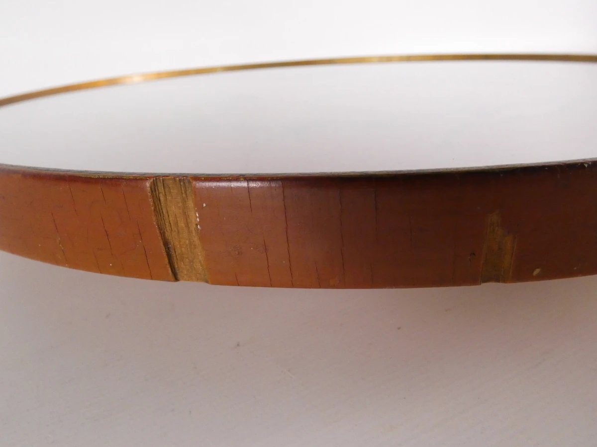 Vintage rond dienblad met Aziatisch decor