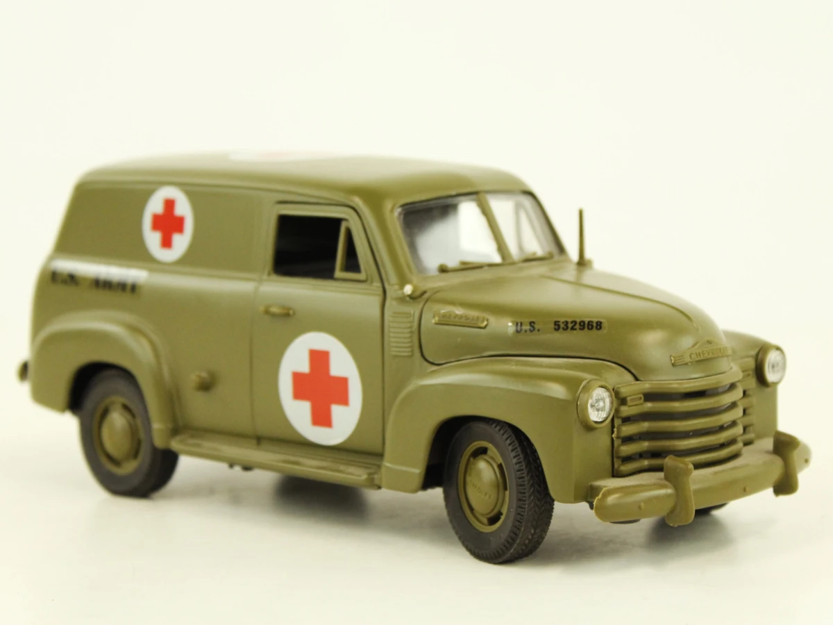 Set militaire modelauto's en soldaat figuur