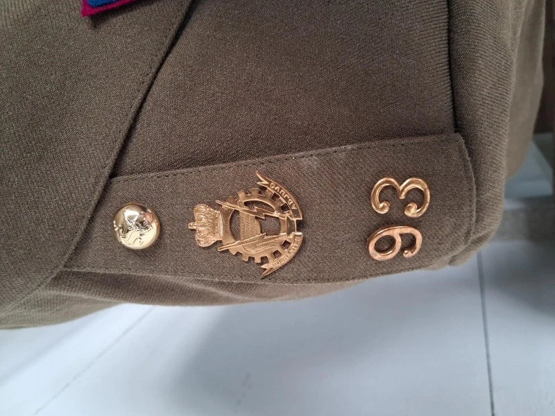 🇧🇪 Originele Belgische Defensie Uniformjas ABL (1980) – Transmissie / TTR - foto 3