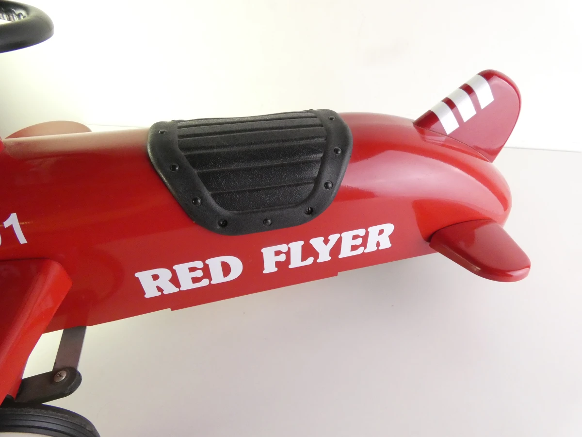Stoere Retro Roller "Red Flyer" No. 891 Loopvliegtuig