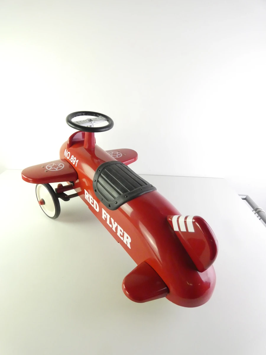 Stoere Retro Roller "Red Flyer" No. 891 Loopvliegtuig