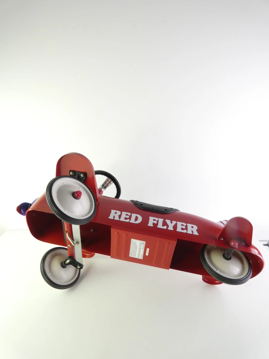 Stoere Retro Roller "Red Flyer" No. 891 Loopvliegtuig