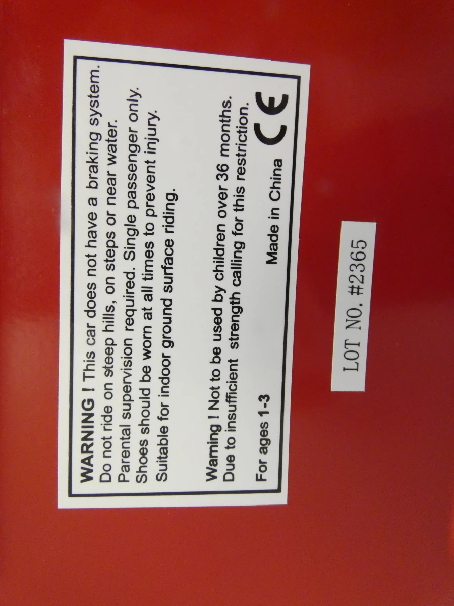 Stoere Retro Roller "Red Flyer" No. 891 Loopvliegtuig