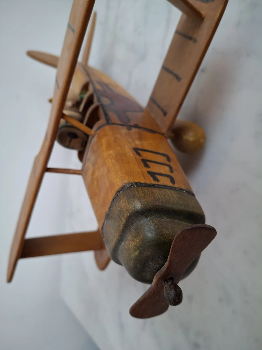 Houten Vliegtuig Kuifje