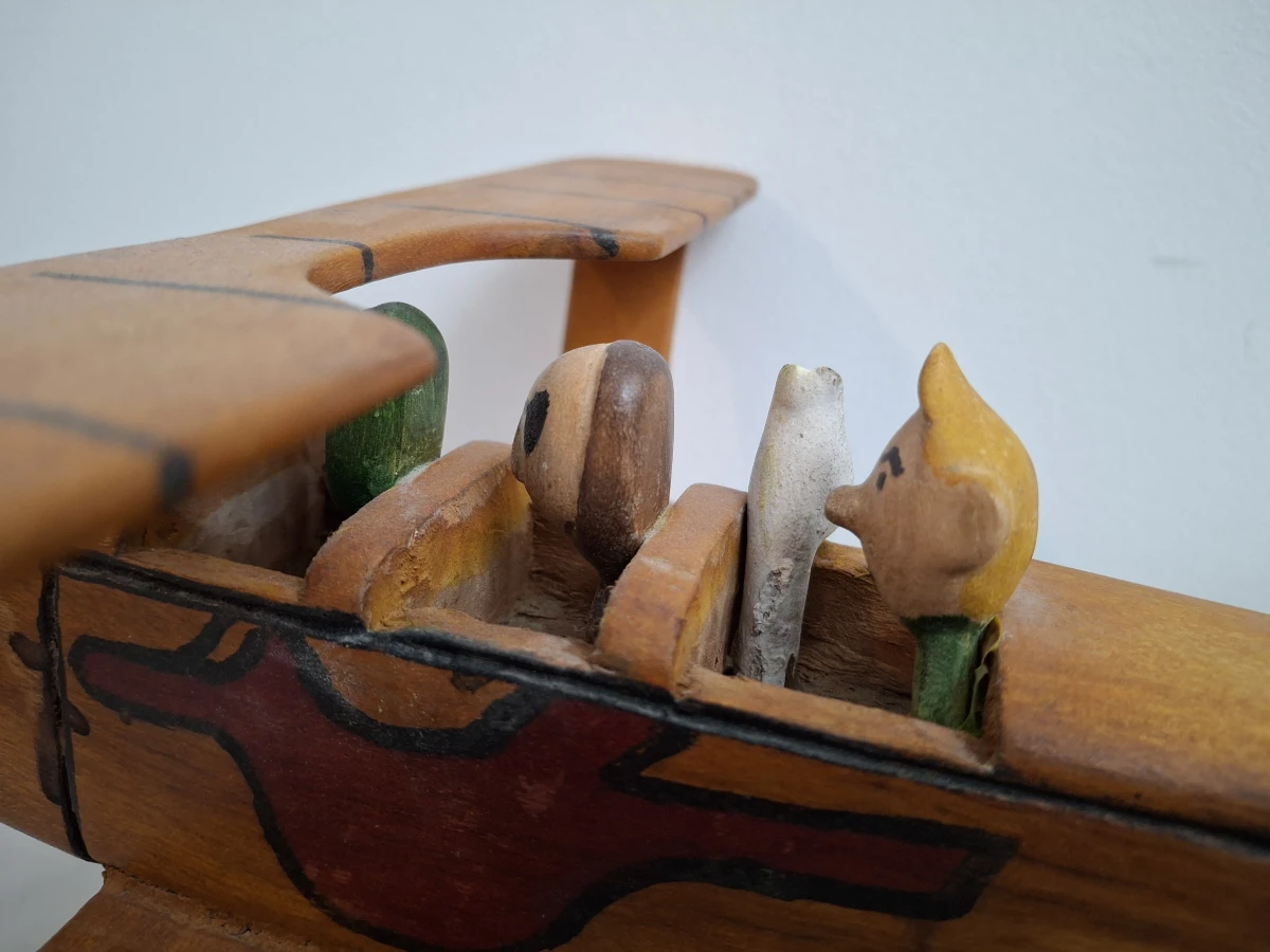 Houten Vliegtuig Kuifje