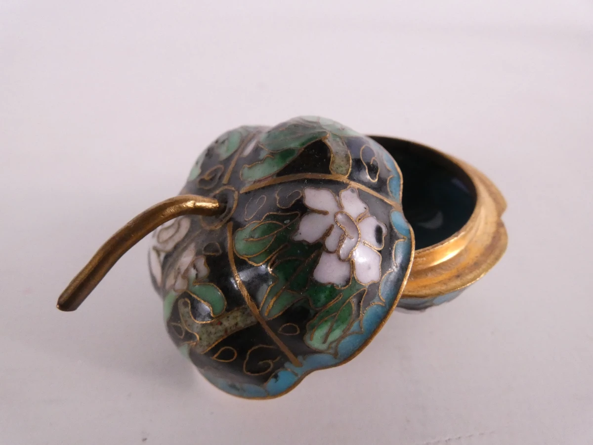 Set van diverse kleine kleurrijke cloisonné decoraties