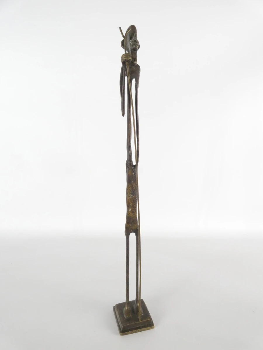 Set van 4 Afrikaanse bronzen beeldjes
