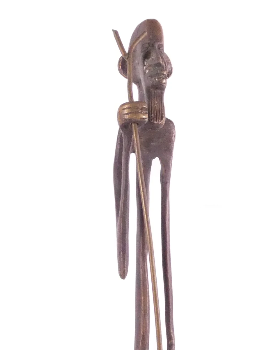 Set van 4 Afrikaanse bronzen beeldjes