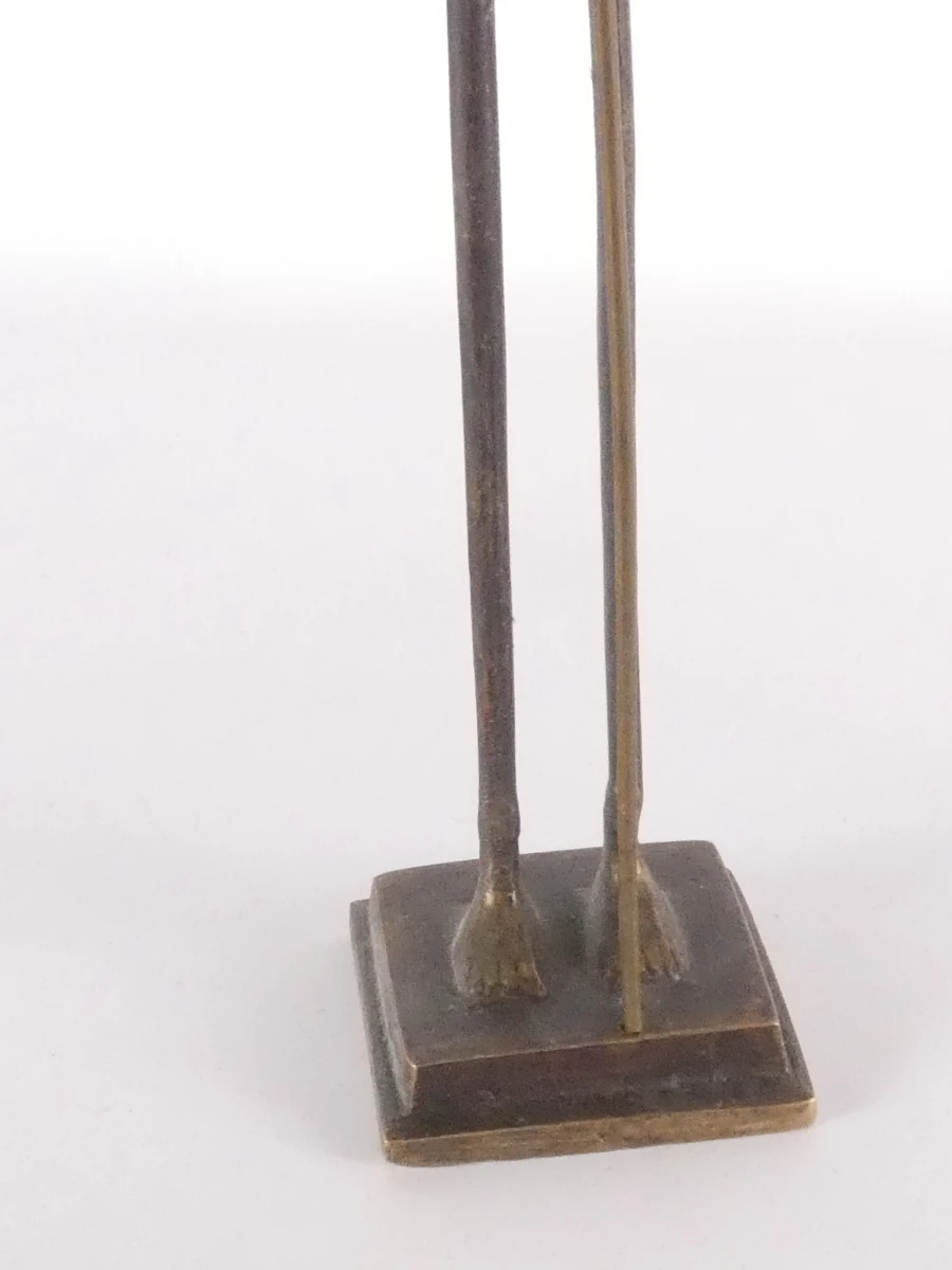 Set van 4 Afrikaanse bronzen beeldjes