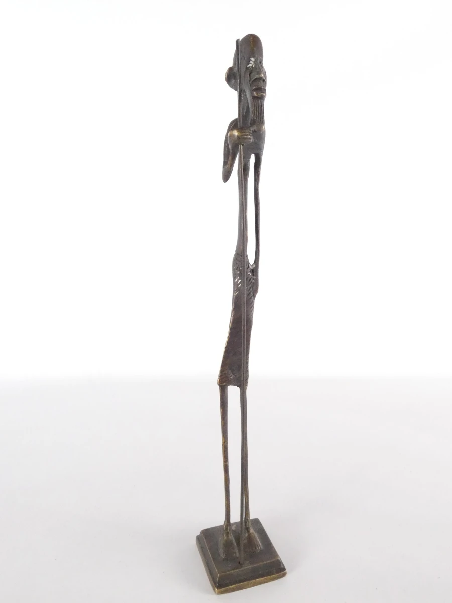 Set van 4 Afrikaanse bronzen beeldjes