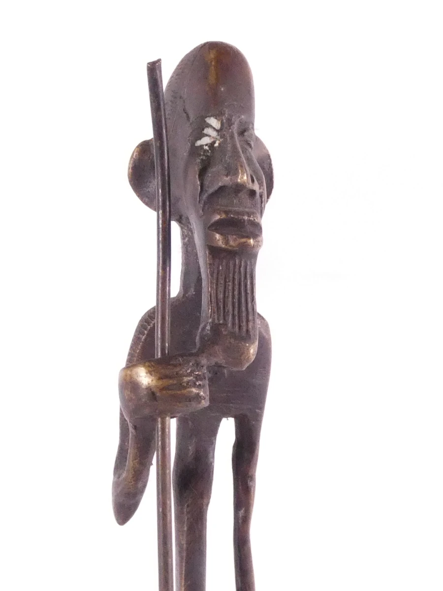 Set van 4 Afrikaanse bronzen beeldjes