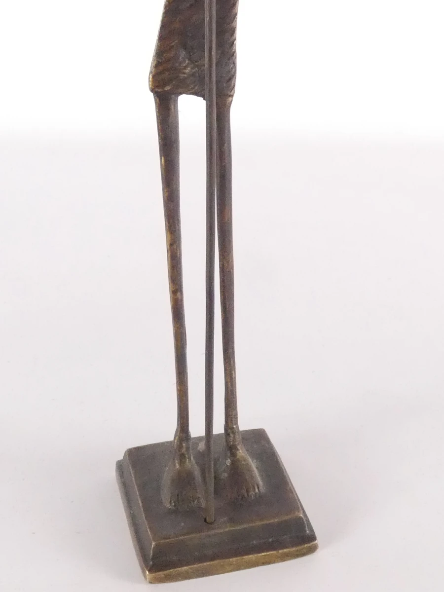 Set van 4 Afrikaanse bronzen beeldjes