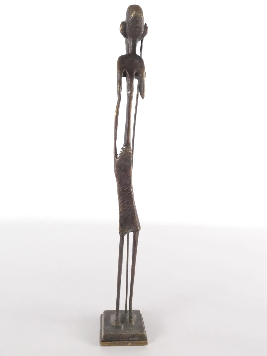 Set van 4 Afrikaanse bronzen beeldjes