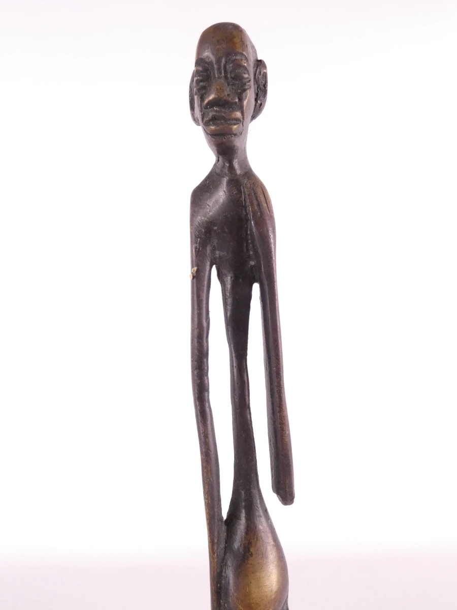 Set van 4 Afrikaanse bronzen beeldjes