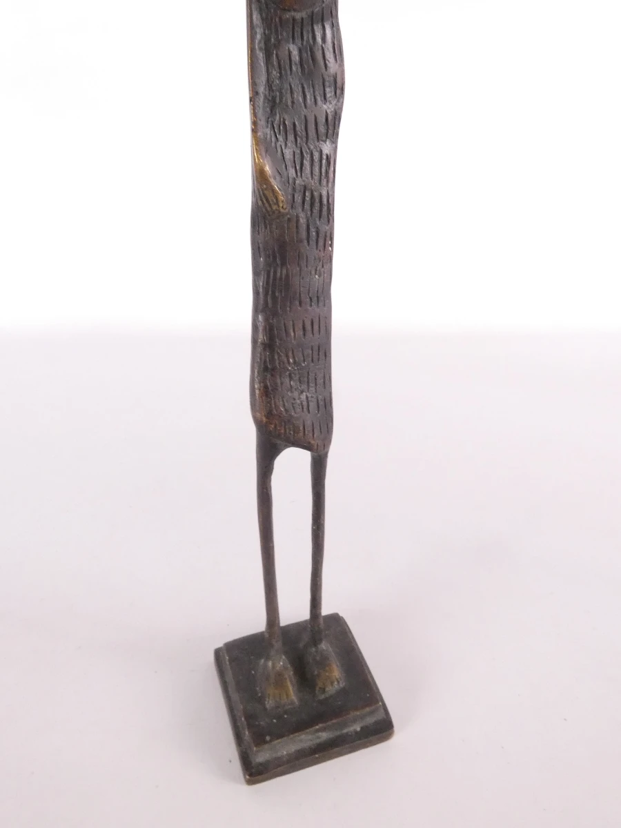 Set van 4 Afrikaanse bronzen beeldjes