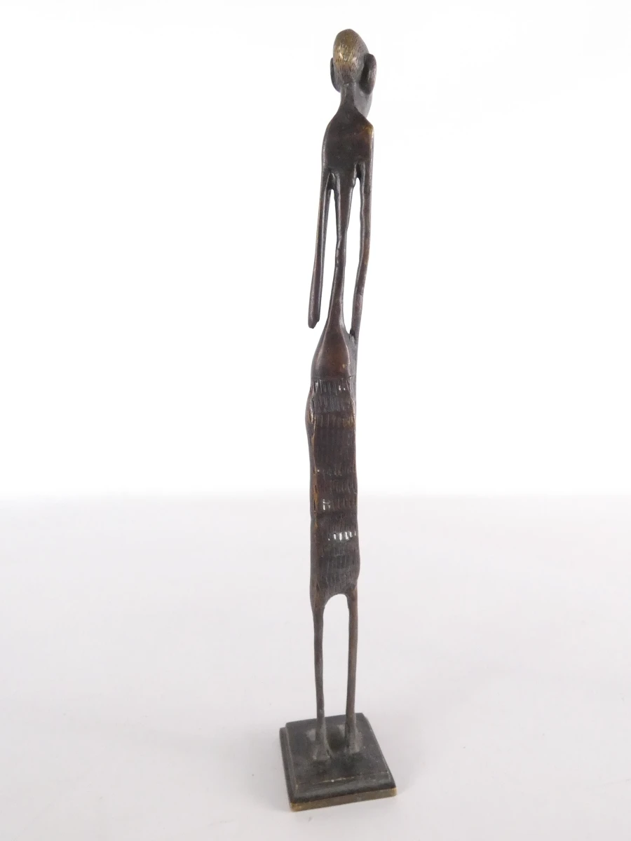 Set van 4 Afrikaanse bronzen beeldjes