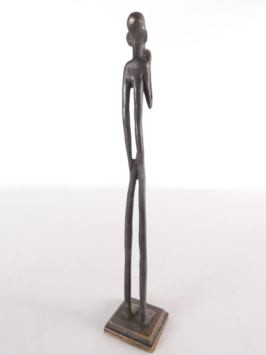 Set van 4 Afrikaanse bronzen beeldjes
