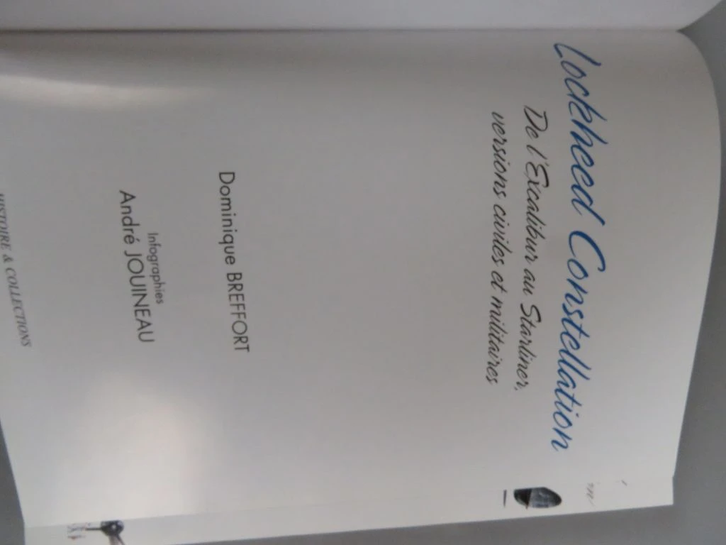 Set van 4 boeken over Lockheed Constellation vliegtuigen