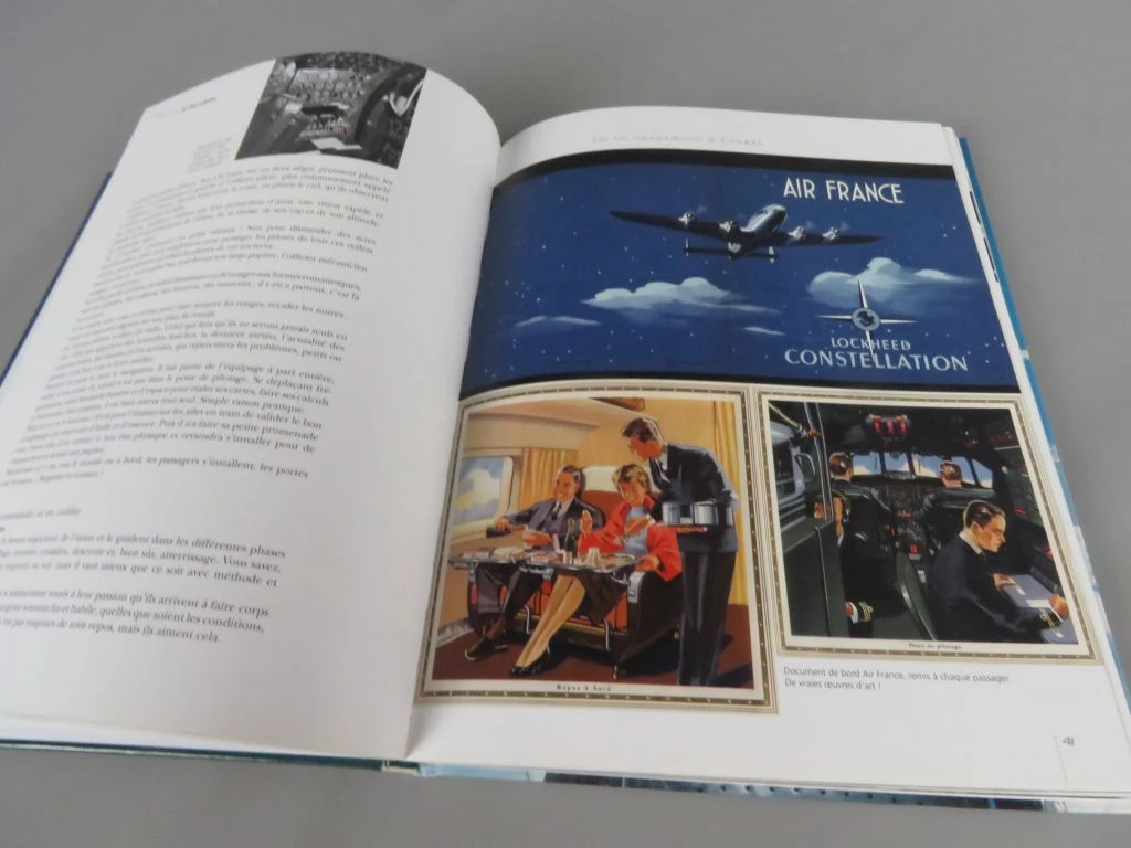 Set van 4 boeken over Lockheed Constellation vliegtuigen