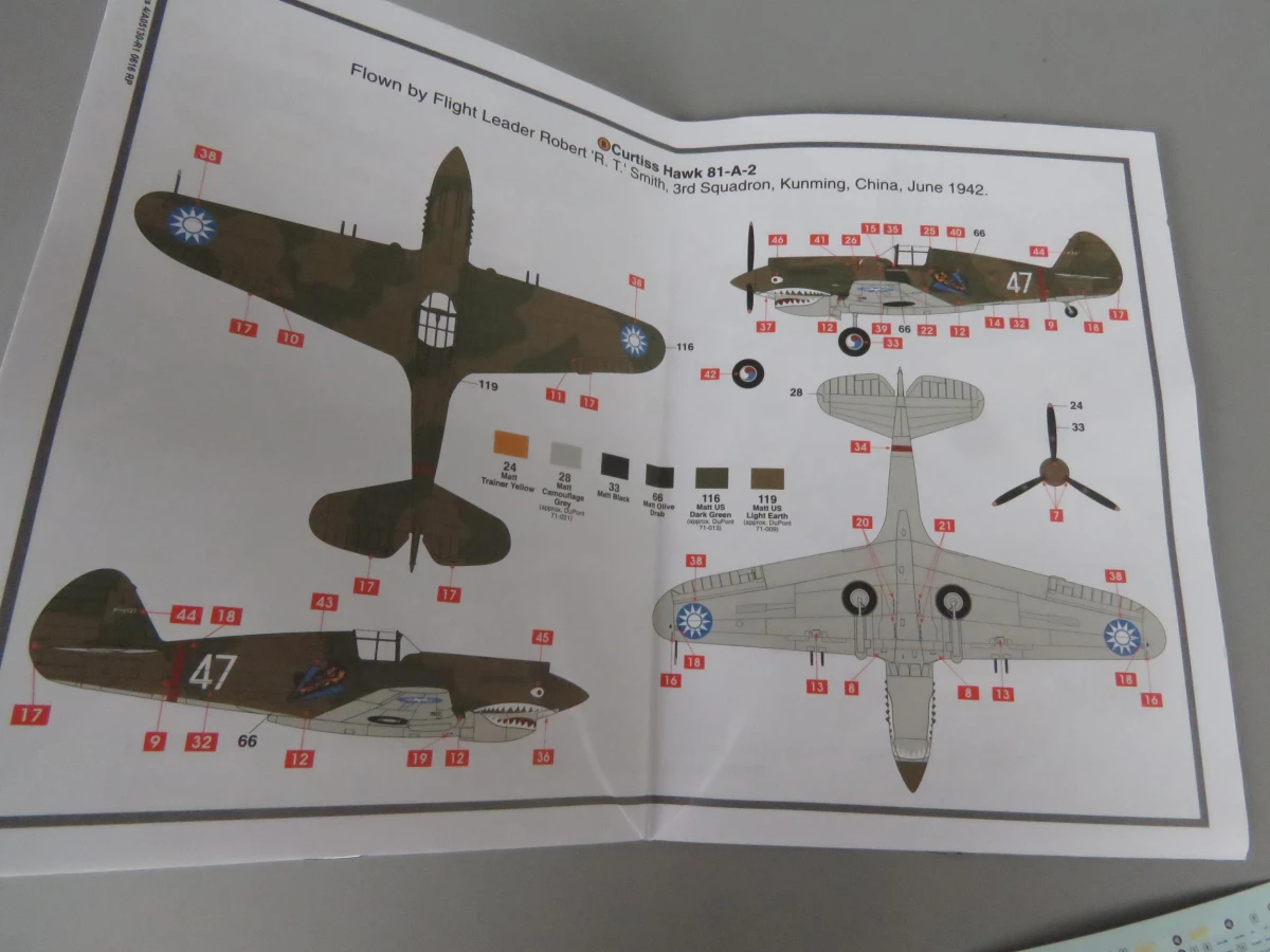 Airfix Curtiss P-40B Warhawk