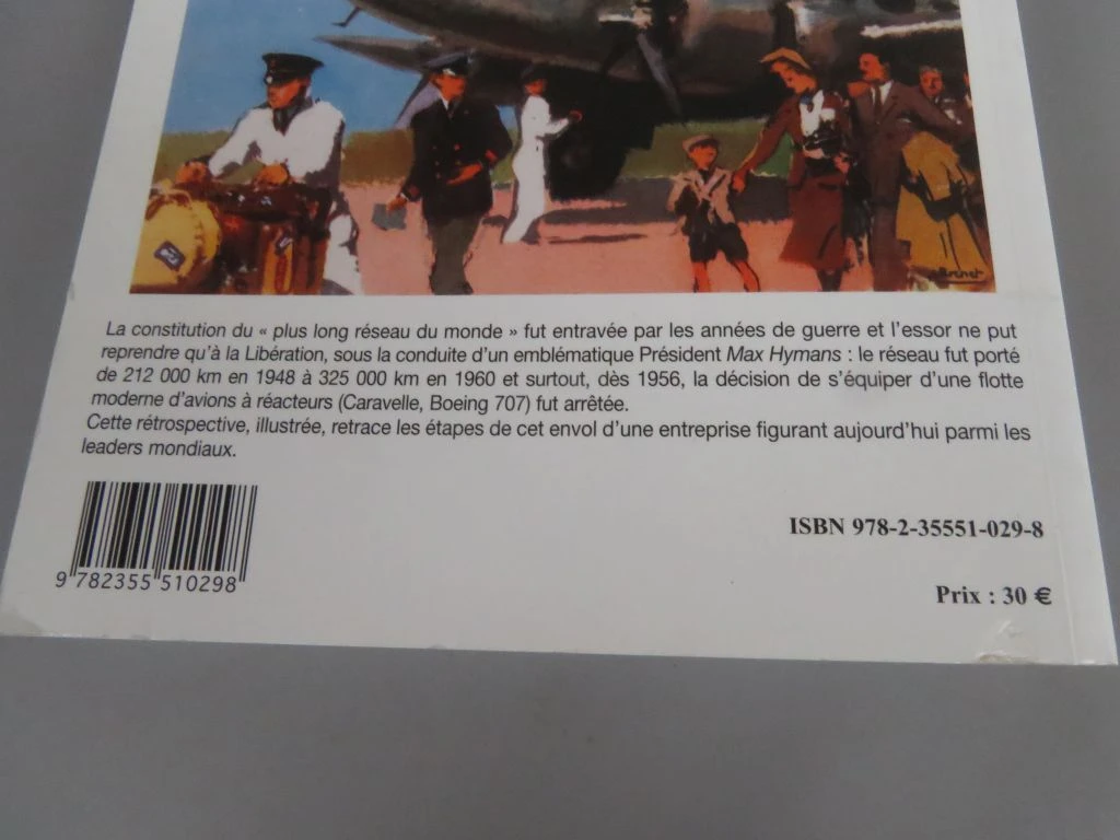 Set van 8 boeken over Air France en luchtvaartgeschiedenis