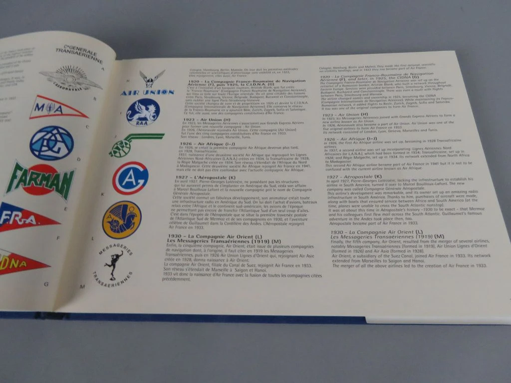 Set van 8 boeken over Air France en luchtvaartgeschiedenis