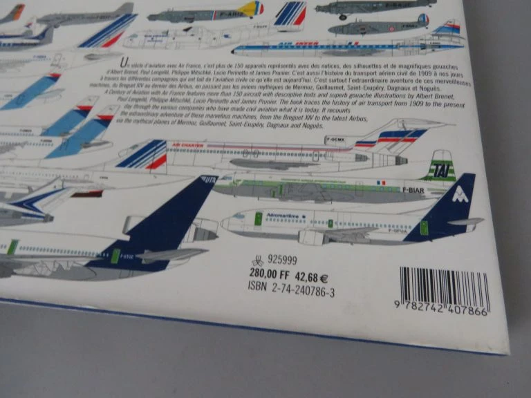 Set van 8 boeken over Air France en luchtvaartgeschiedenis