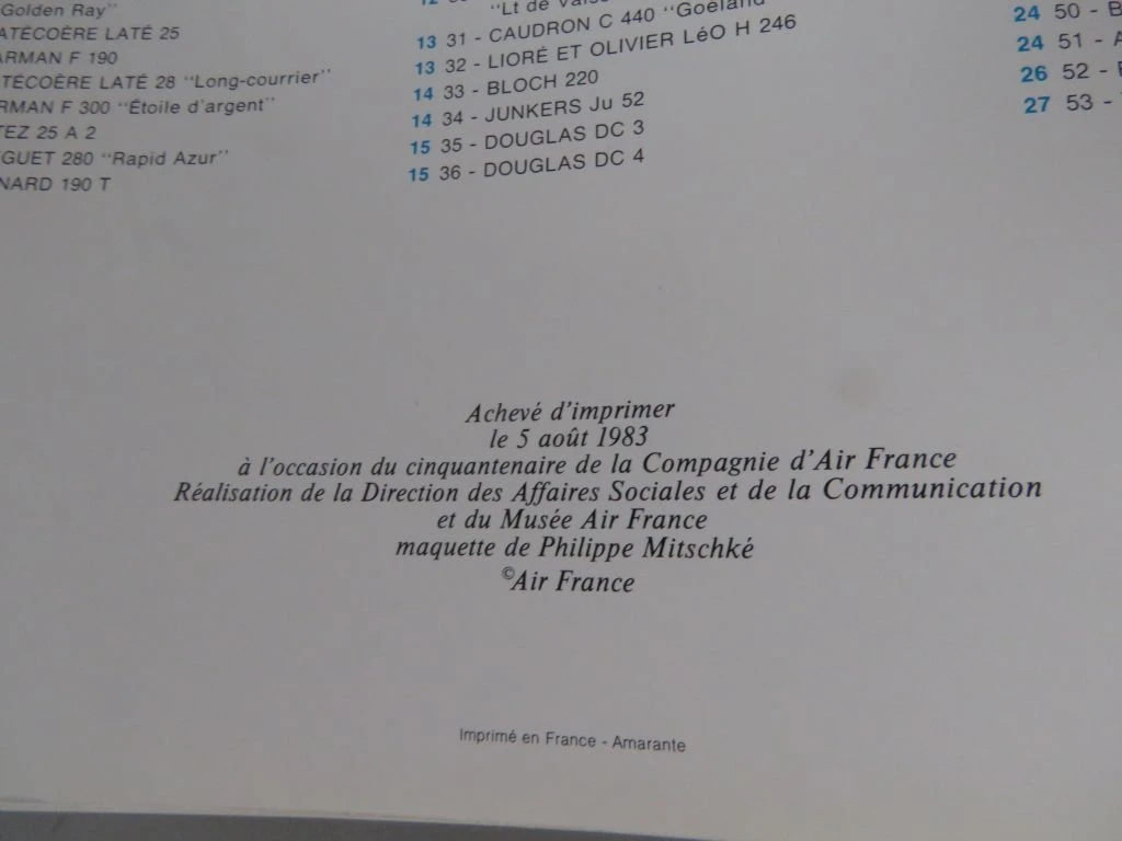 Set van 8 boeken over Air France en luchtvaartgeschiedenis