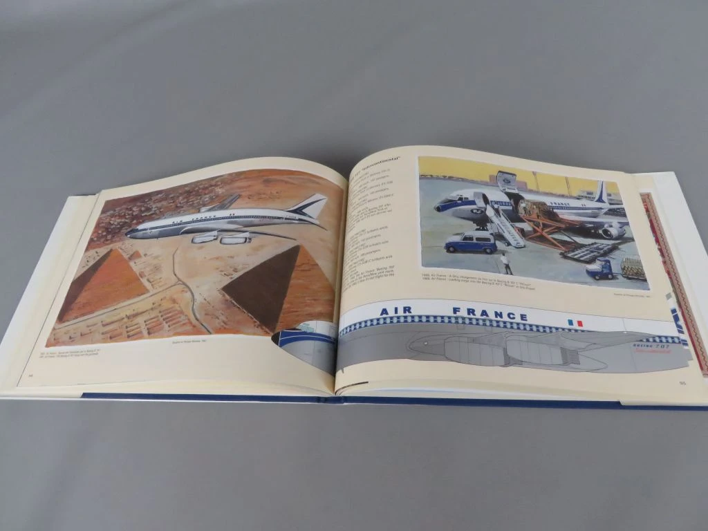 Set van 8 boeken over Air France en luchtvaartgeschiedenis