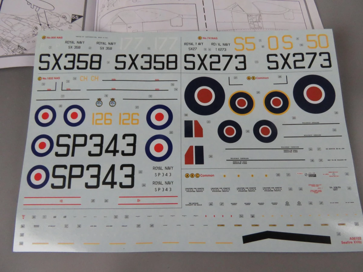 Airfix modelbouw Seafire F.XVII