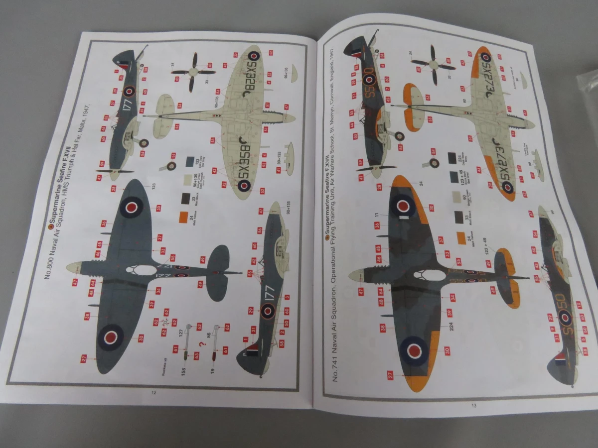 Airfix modelbouw Seafire F.XVII