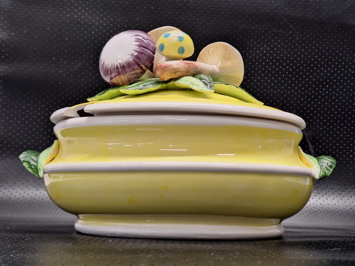Vintage Seymour Mann “Country Casual” soepterrine met paddenstoelen - jaren 70/80 - foto 3