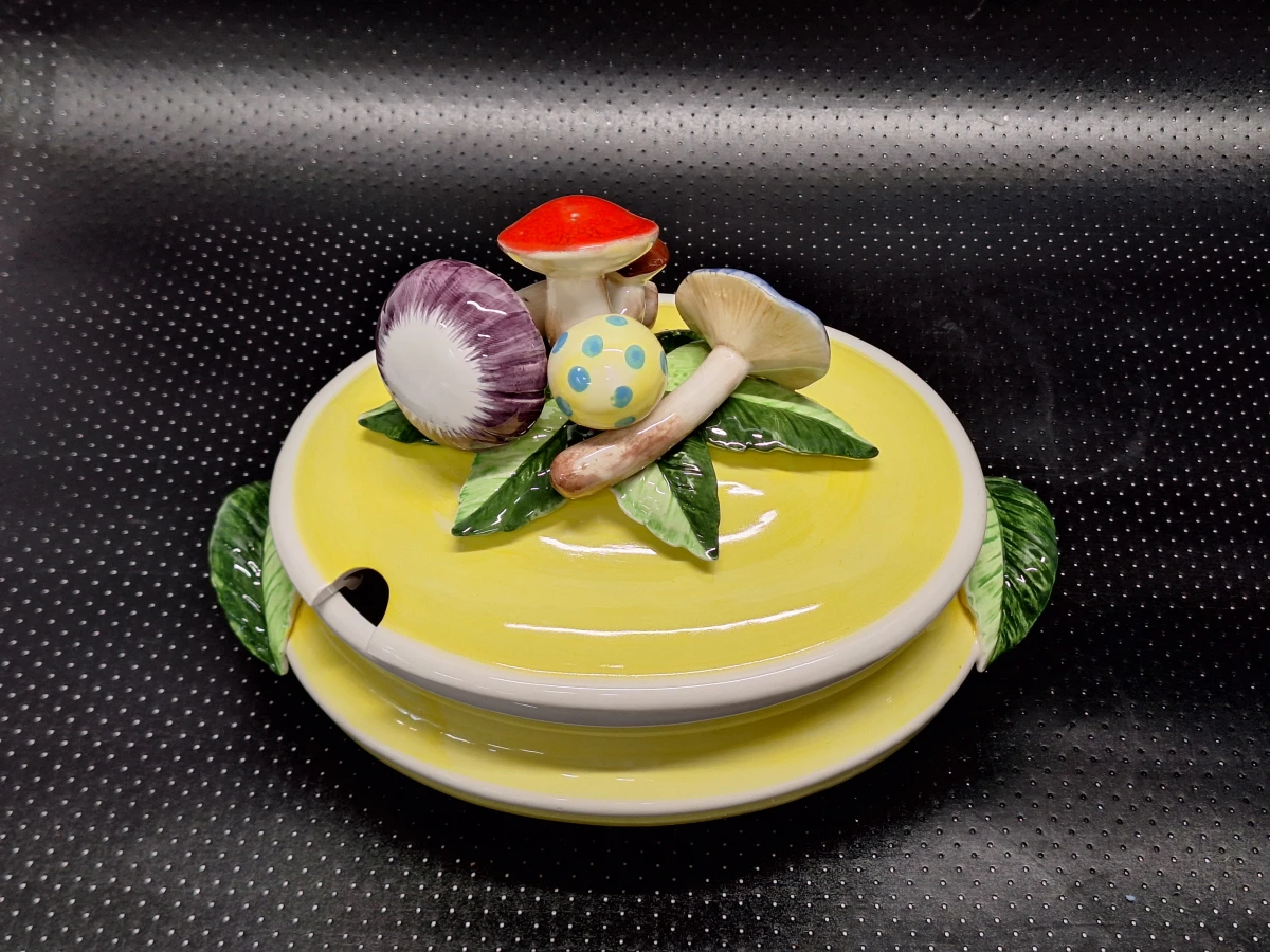 Vintage Seymour Mann “Country Casual” soepterrine met paddenstoelen - jaren 70/80 - foto 2