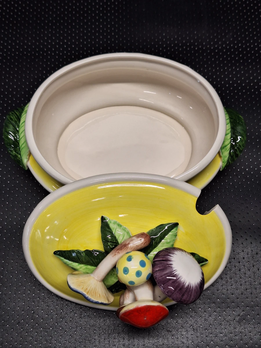Vintage Seymour Mann “Country Casual” soepterrine met paddenstoelen - jaren 70/80 - foto 11