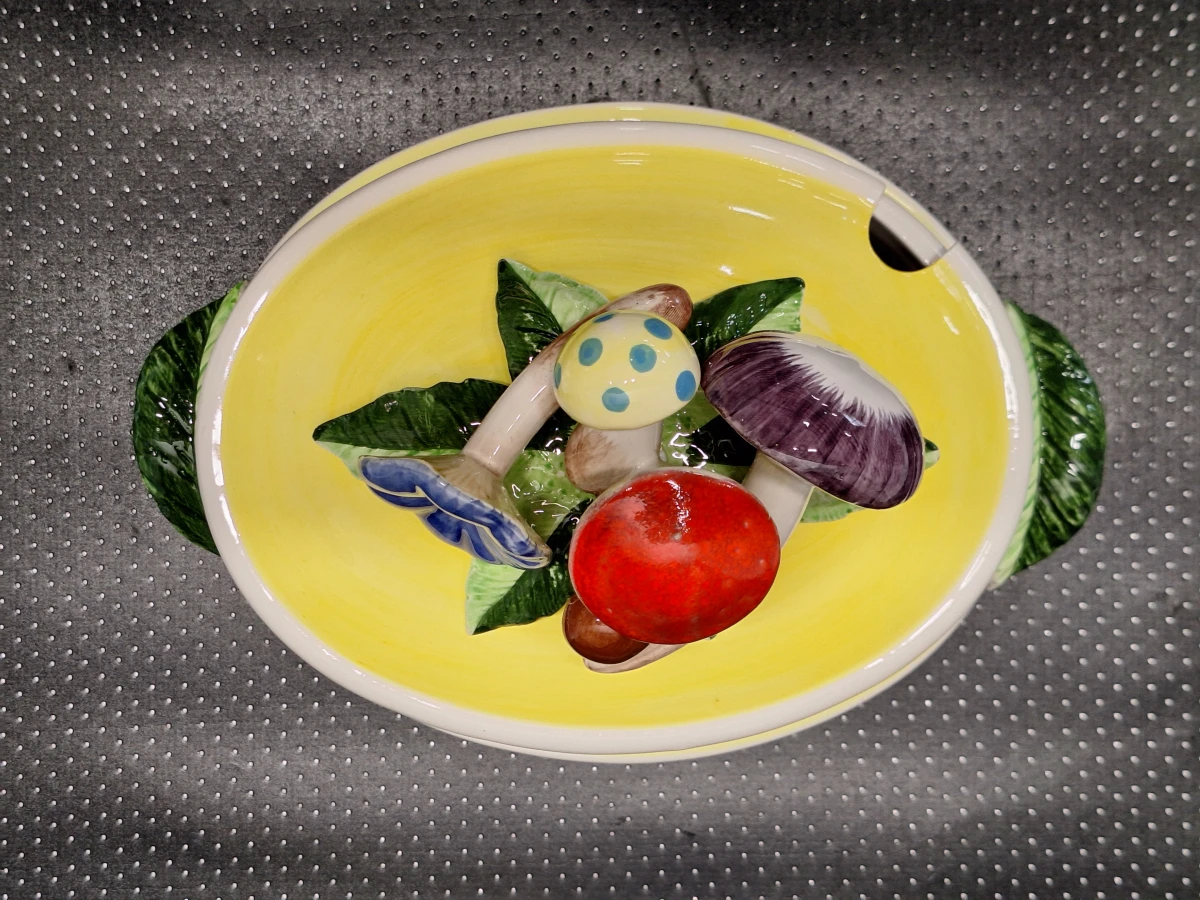 Vintage Seymour Mann “Country Casual” soepterrine met paddenstoelen - jaren 70/80 - foto 8